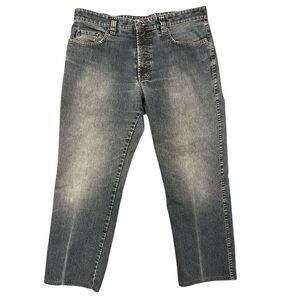 MAC Jeans Women’s Mid-High Rise Straight Denim – Blue – Size L (Approx.)